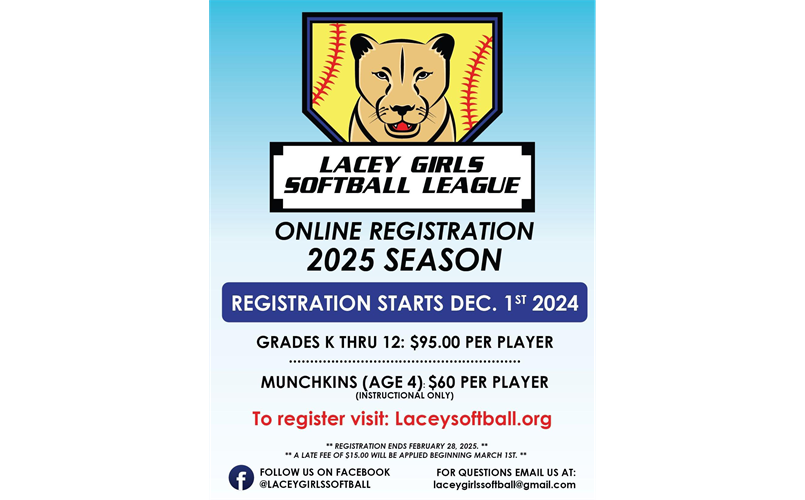 2025 Spring Registration opens up on December 1st!